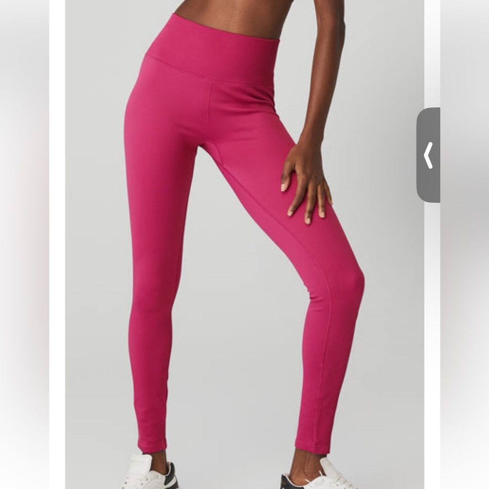 Alo seamless high-waisted ribbed leggings